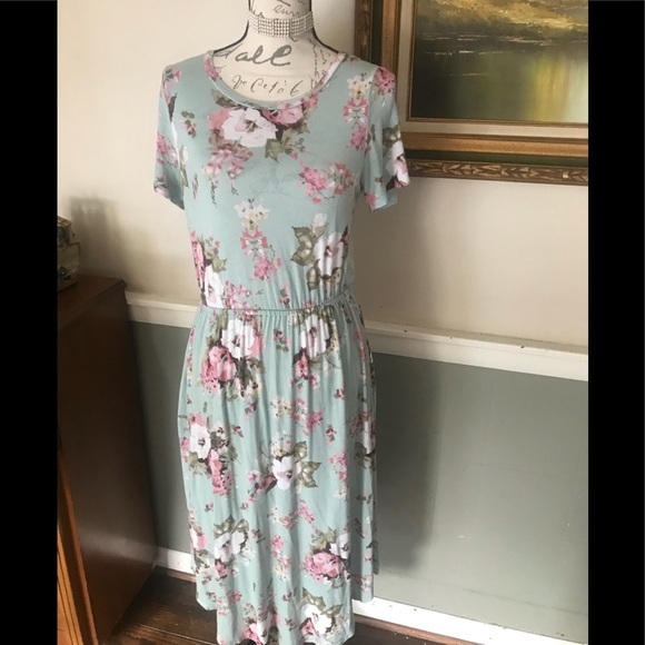 Twenty Ten Floral Mint Dress with pockets! - Picture 1 of 5